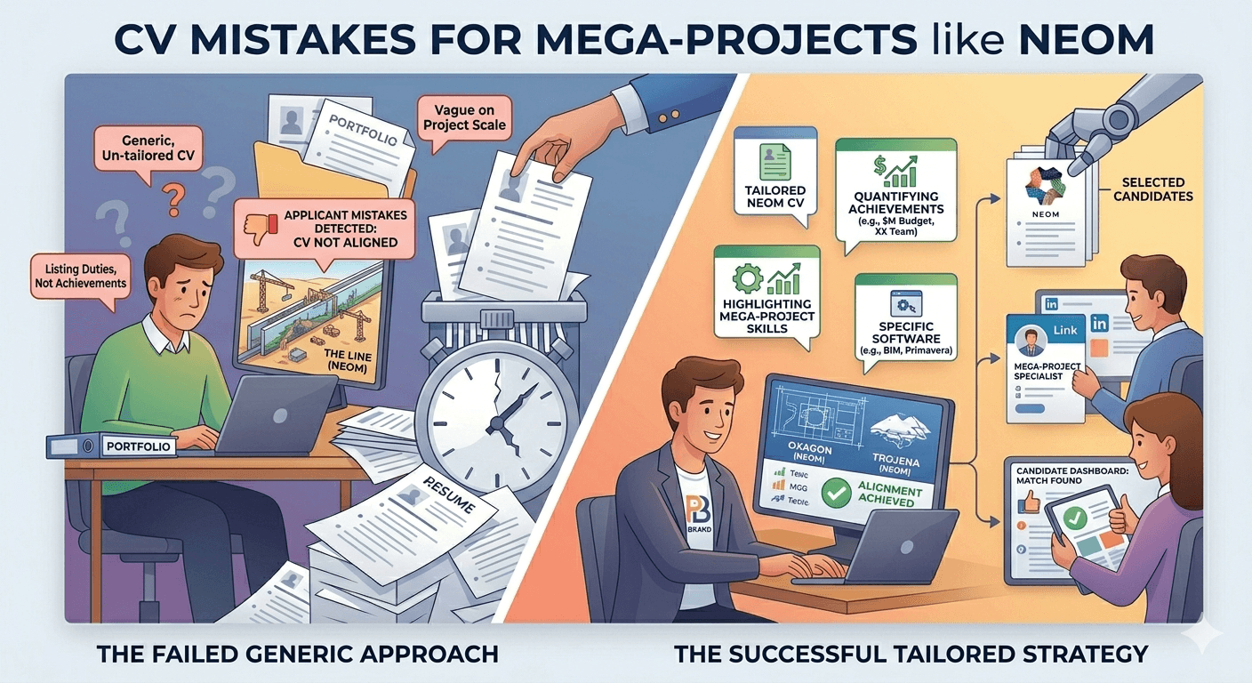 7 CV Mistakes Candidates Make When Applying to Mega-Projects like NEOM